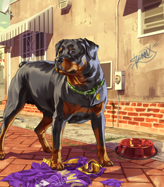 Grand Theft Auto V Dog sfondi gratuiti per iPhone 4S