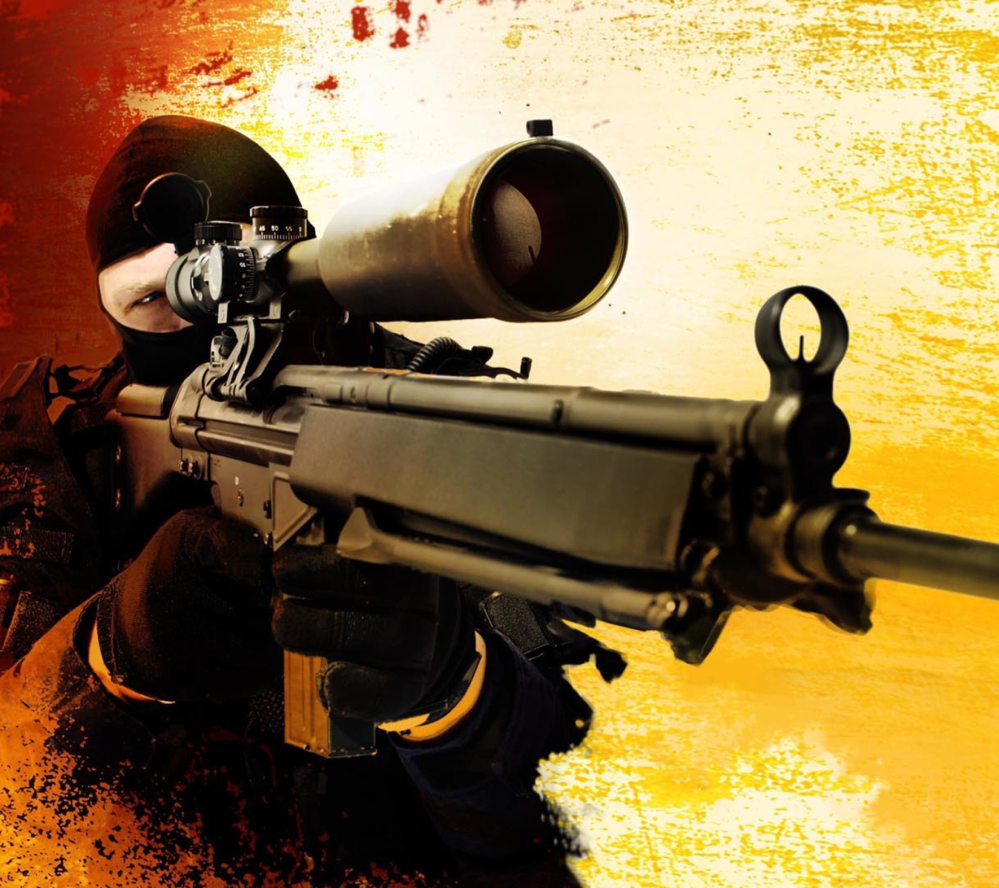 Das Counter Strike Swat Counter Terrorism Group Wallpaper 1440x1280