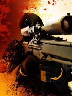 Das Counter Strike Swat Counter Terrorism Group Wallpaper 240x320
