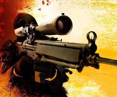 Das Counter Strike Swat Counter Terrorism Group Wallpaper 480x400