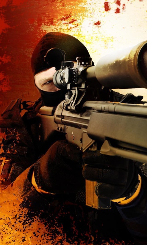 Das Counter Strike Swat Counter Terrorism Group Wallpaper 480x800