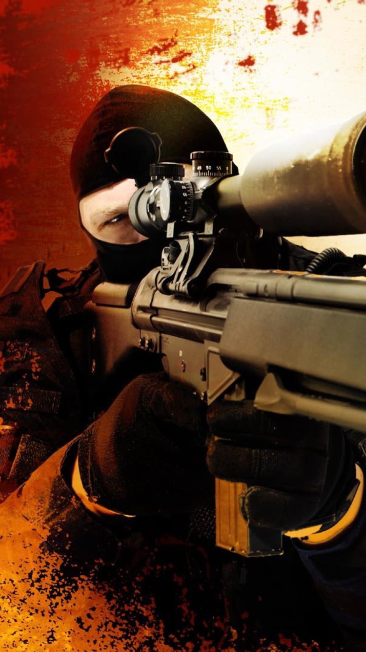 Das Counter Strike Swat Counter Terrorism Group Wallpaper 750x1334
