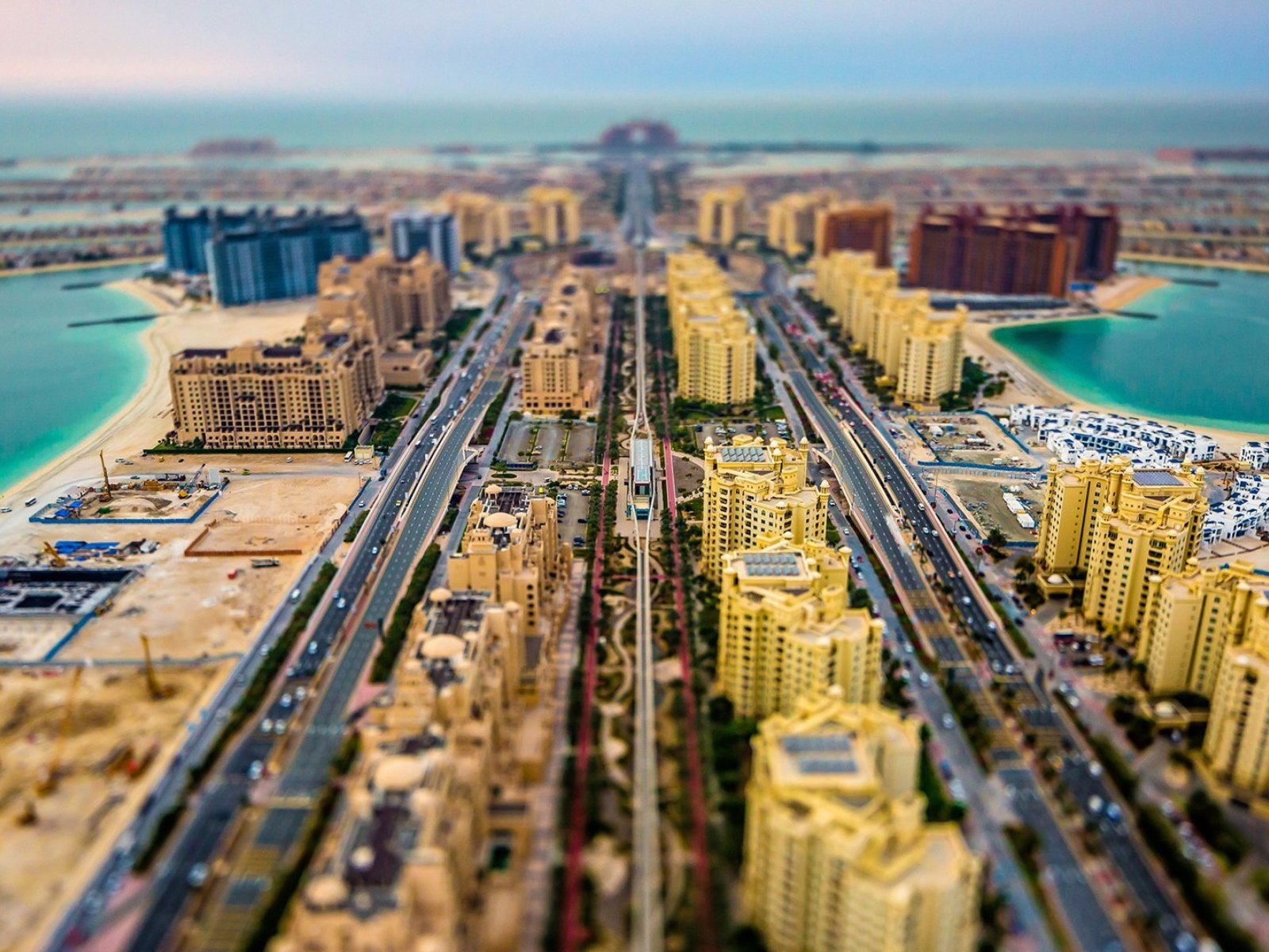 Das Dubai Tilt Shift Wallpaper 1600x1200