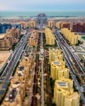 Das Dubai Tilt Shift Wallpaper 176x220