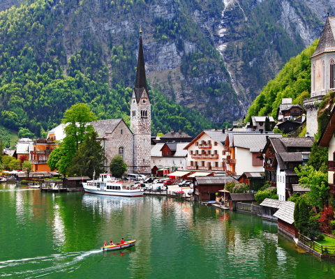 Fondo de pantalla Bad Goisern Hallstattersee 480x400