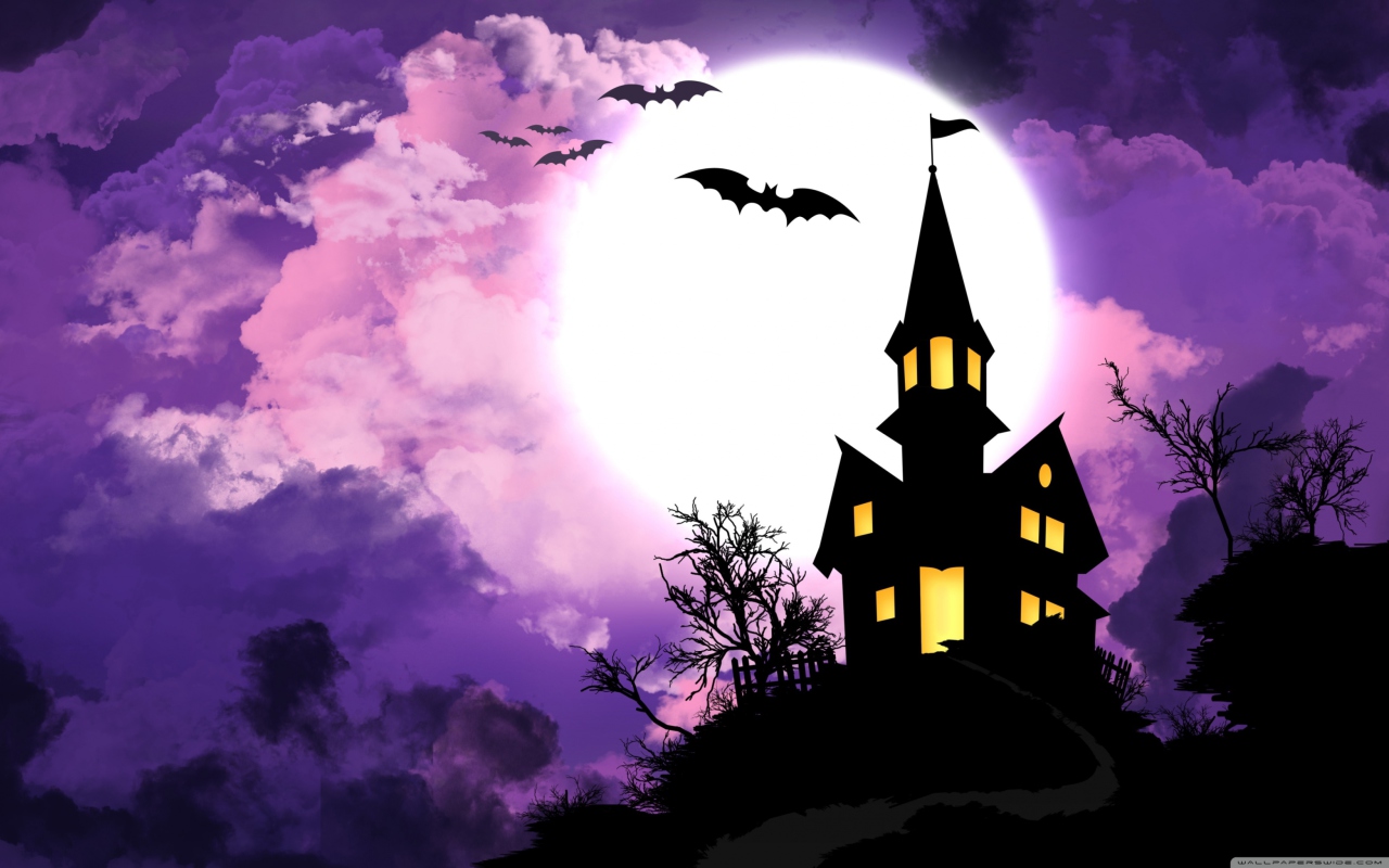 Das Spooky Halloween Wallpaper 1280x800