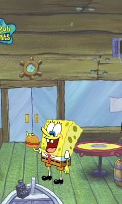 Das Spongebob And Crab Wallpaper 240x400