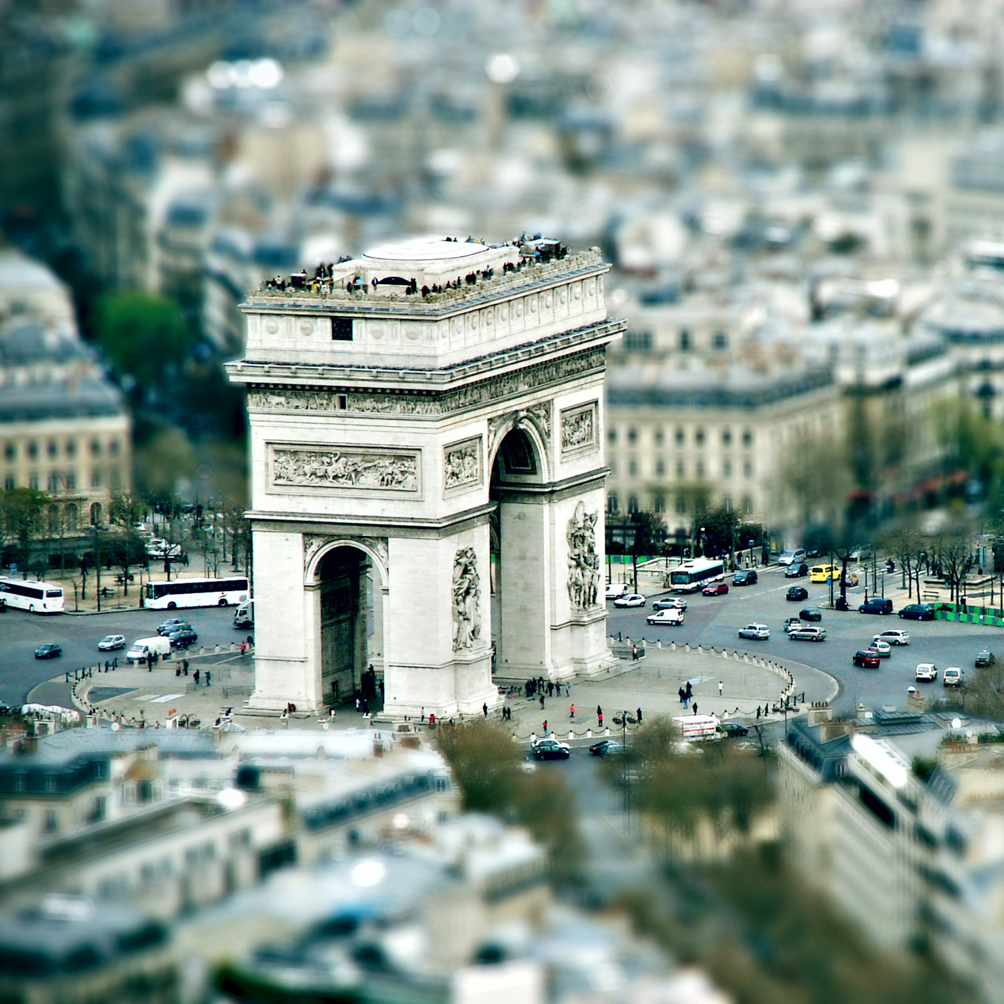 Aerial View of Place de lrEtoile, Paris, France бесплатно