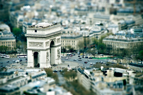 Fondo de pantalla Le Petit Arc De Triomphe 480x320