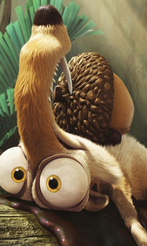 Fondo de pantalla Ice Age Scrat 480x800