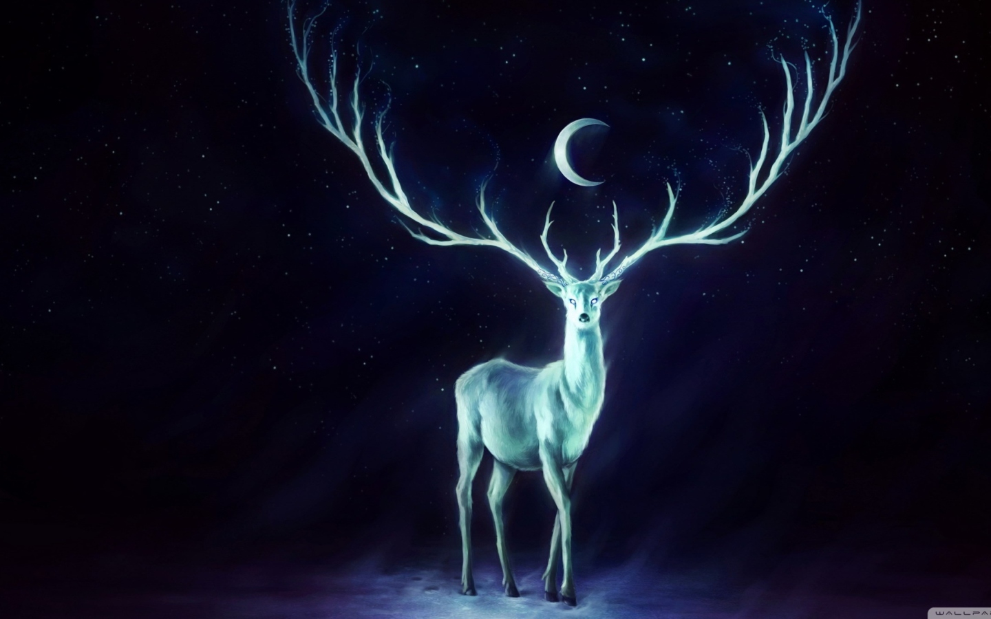 Magic Deer Painting wallpaper 1440x900