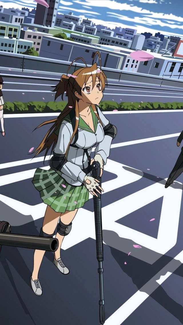 Highschool of The Dead wallpaper 640x1136