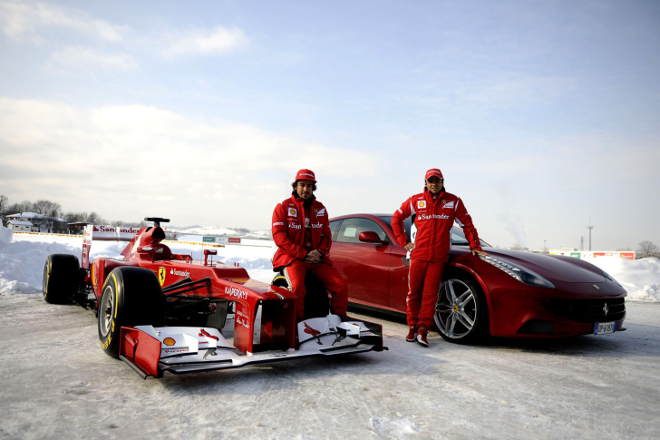 Sfondi Fernando Alonso in Ferrari