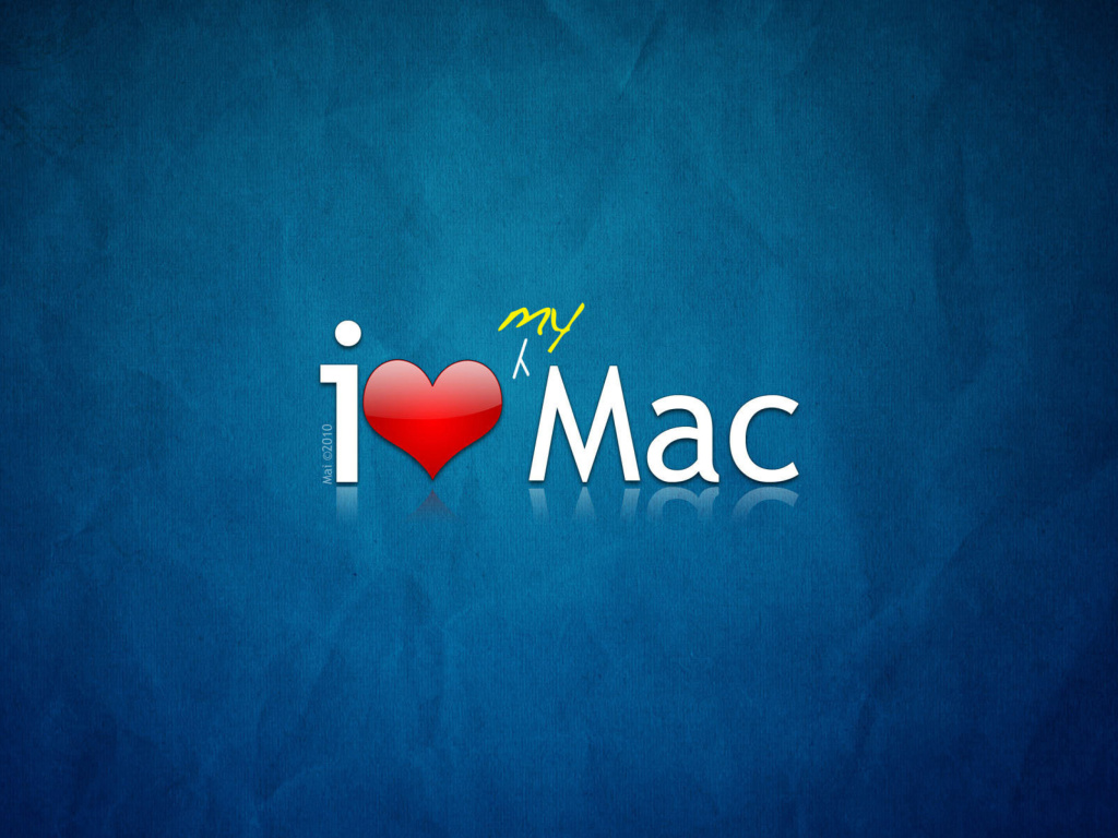 Das I love Mac Wallpaper 1024x768