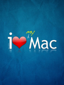 Fondo de pantalla I love Mac 132x176
