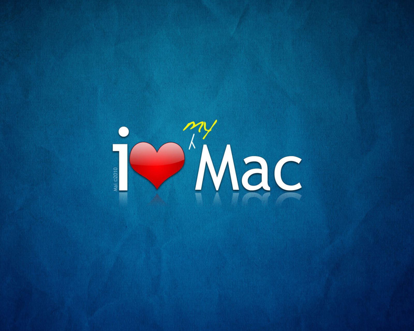 Fondo de pantalla I love Mac 1600x1280
