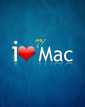 Fondo de pantalla I love Mac 176x220