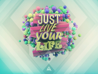 Live Your Life wallpaper 320x240