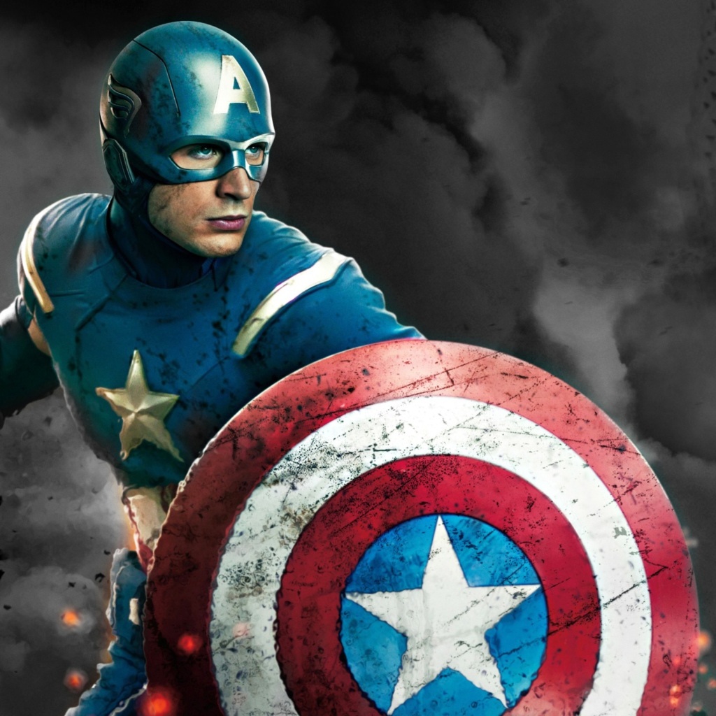 Captain America - The Avengers 2012 wallpaper 1024x1024