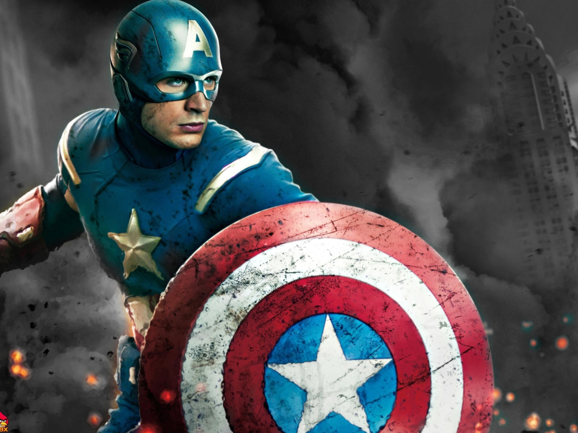 Das Captain America - The Avengers 2012 Wallpaper 1152x864