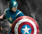 Das Captain America - The Avengers 2012 Wallpaper 176x144