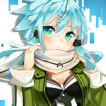 Das Sinon Anime Girl, Sword Art Wallpaper 208x208