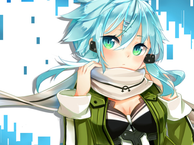 Sfondi Sinon Anime Girl, Sword Art 640x480