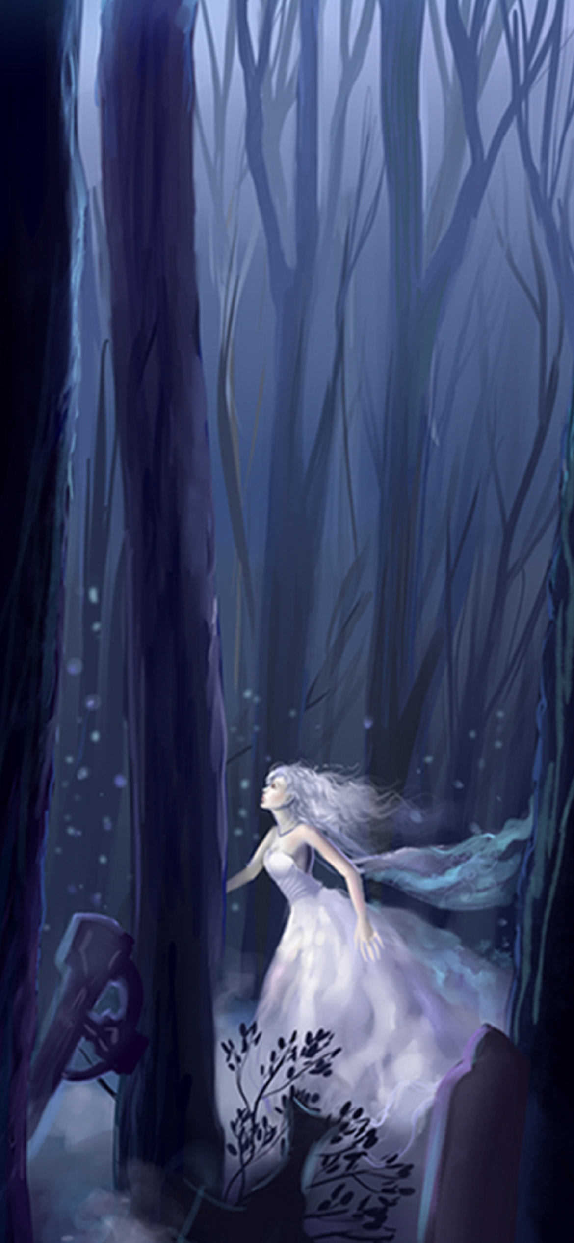 White Princess In Dark Forest screenshot #1 1170x2532