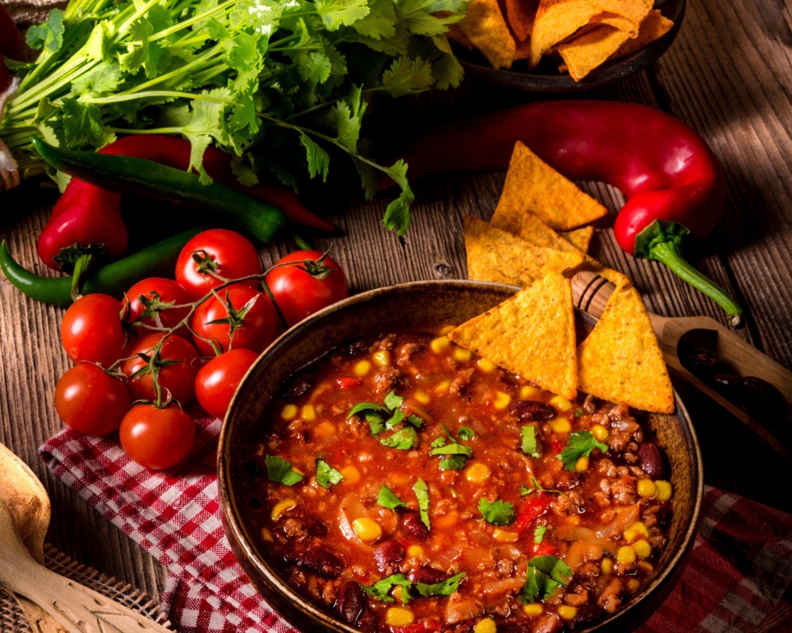 Fondo de pantalla Chilli Mexican Carne 1600x1280