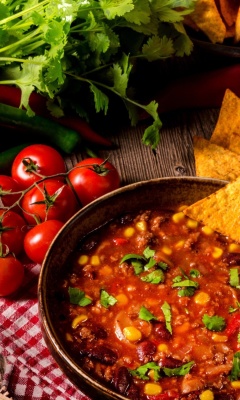 Screenshot №1 pro téma Chilli Mexican Carne 240x400