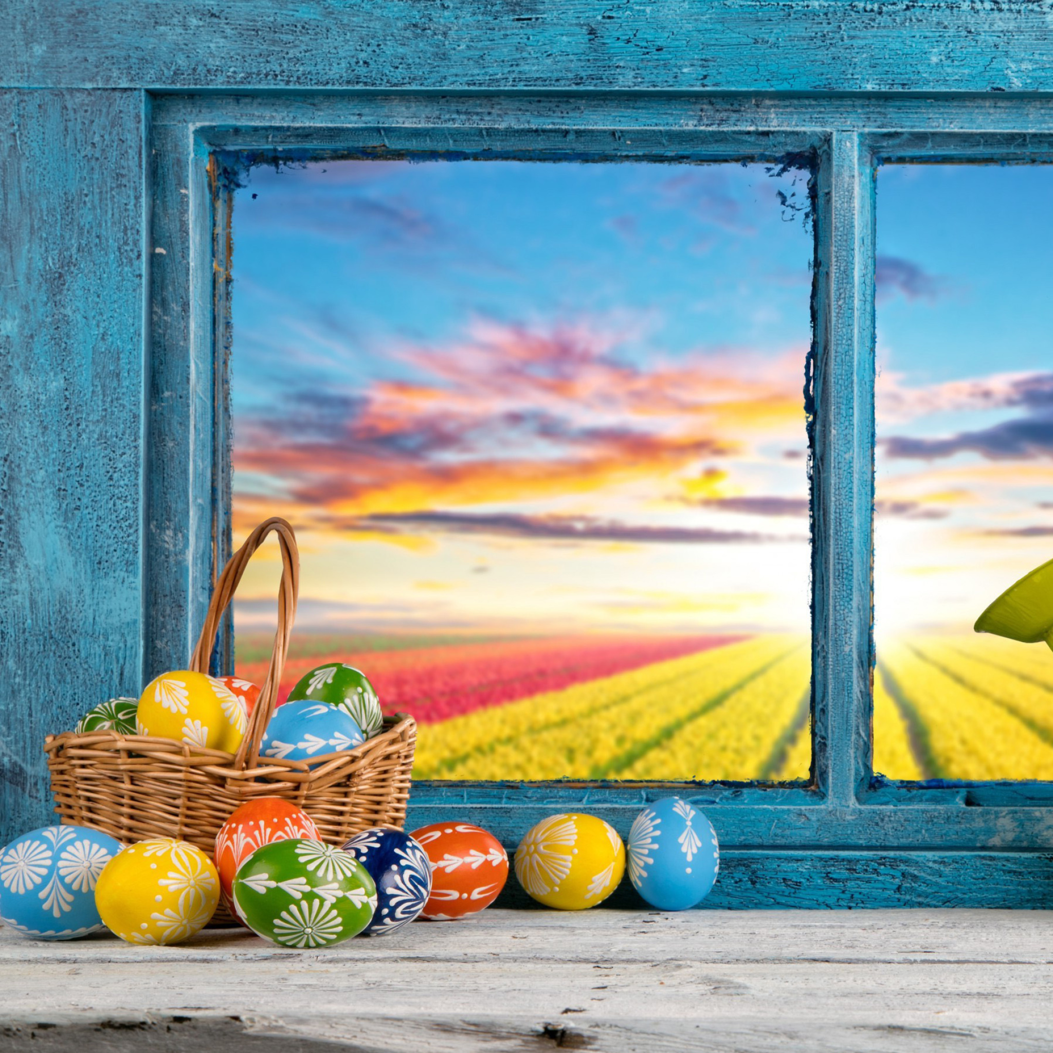 Das Easter still life Wallpaper 2048x2048