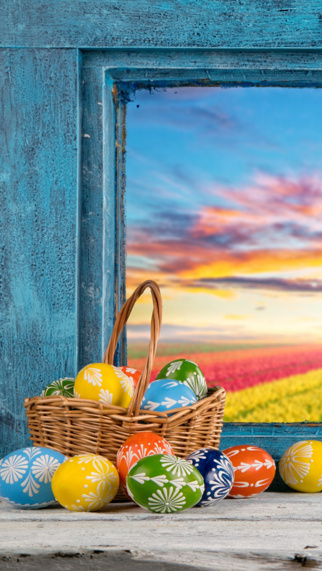 Das Easter still life Wallpaper 640x1136