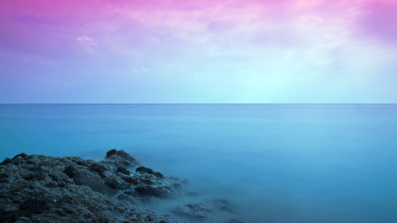 Screenshot №1 pro téma Colorful Seascape 1366x768