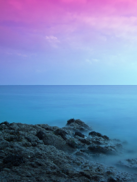 Das Colorful Seascape Wallpaper 480x640