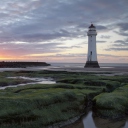 Fondo de pantalla Lighthouse Landscape 128x128