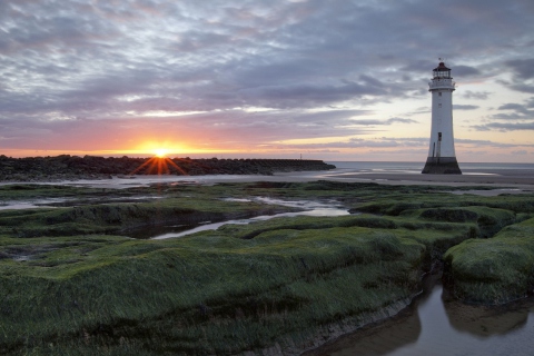 Fondo de pantalla Lighthouse Landscape 480x320
