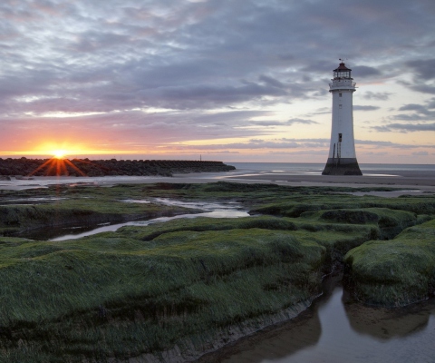 Screenshot №1 pro téma Lighthouse Landscape 480x400