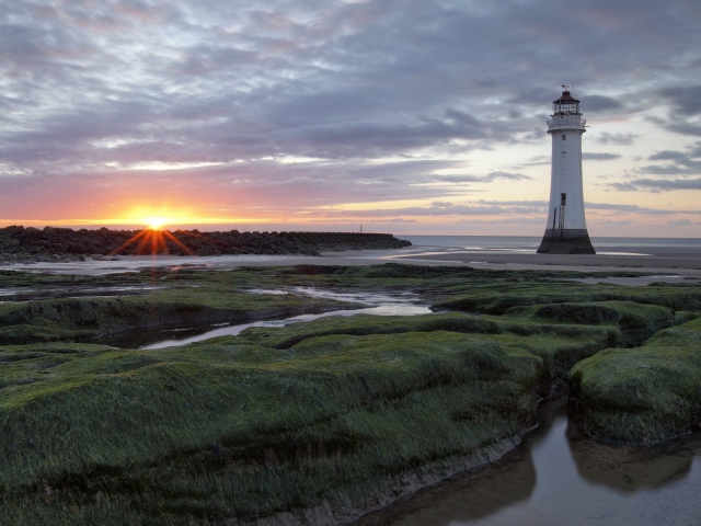 Das Lighthouse Landscape Wallpaper 640x480