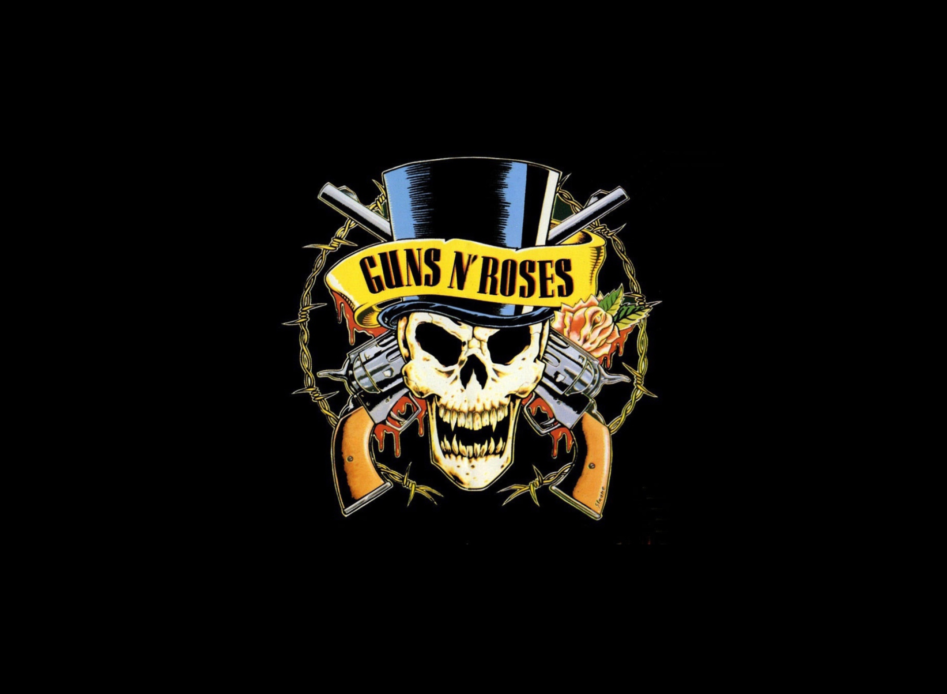 Das Guns'n'roses Logo Wallpaper 1920x1408