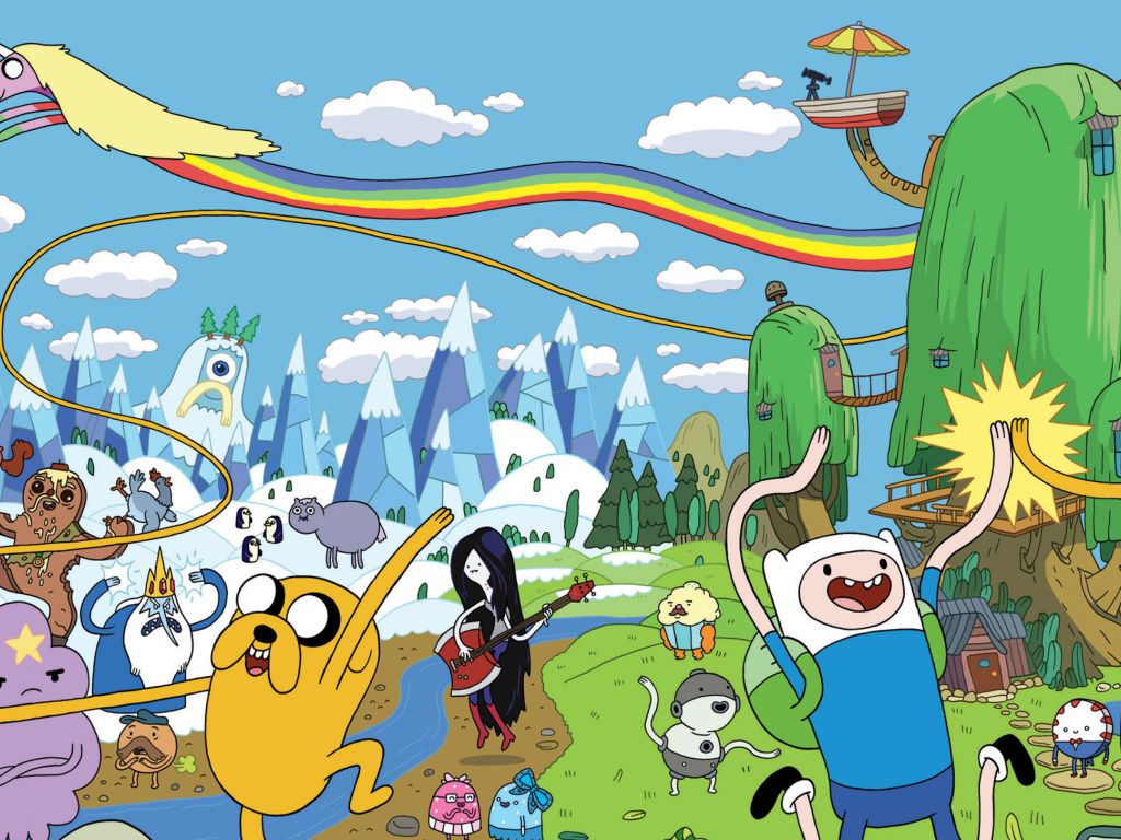 Adventure time wallpaper 1024x768