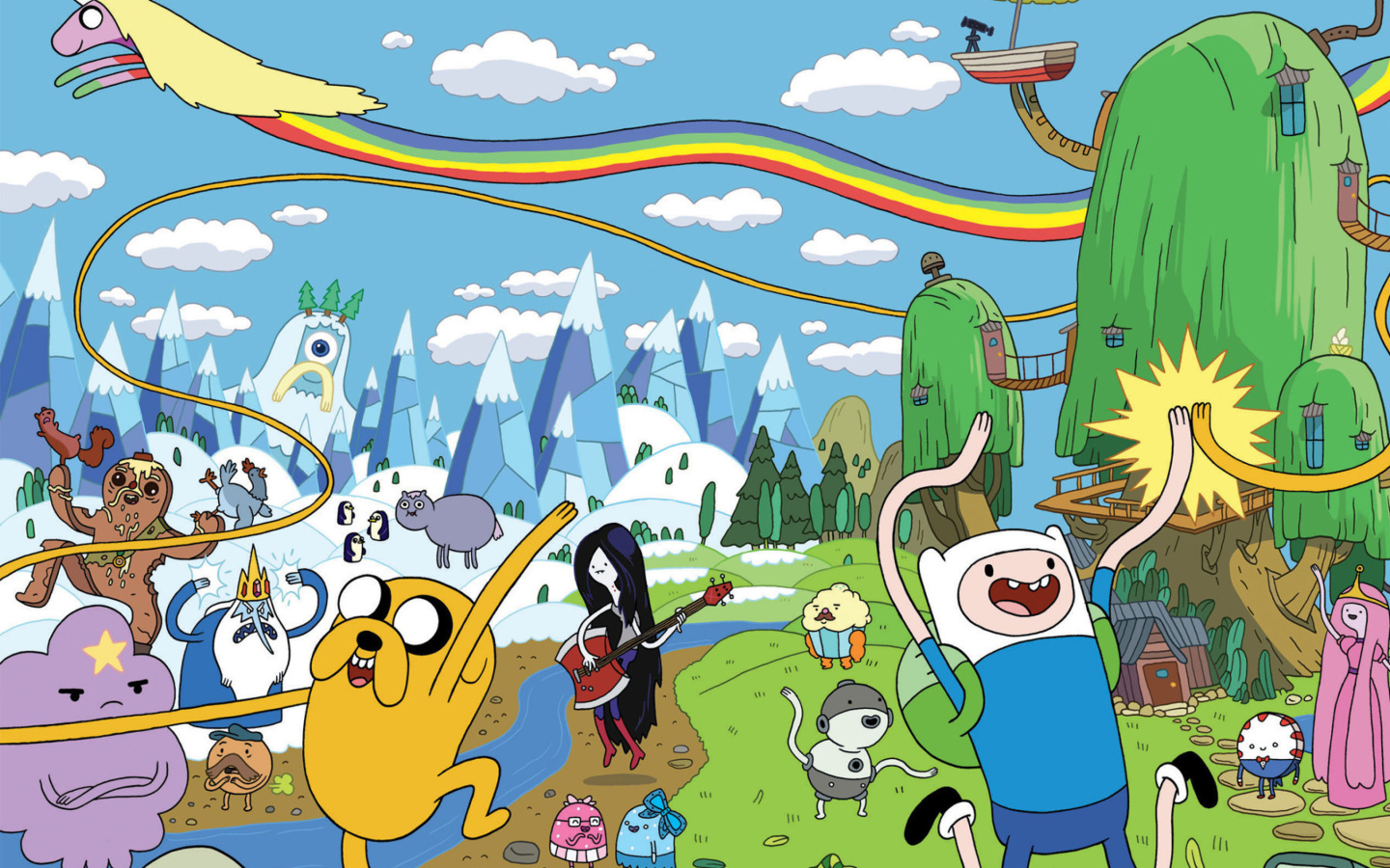 Das Adventure time Wallpaper 1440x900