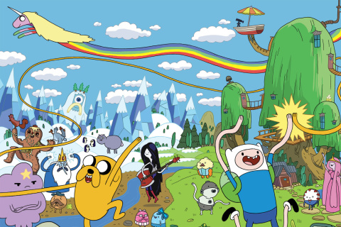 Fondo de pantalla Adventure time 480x320