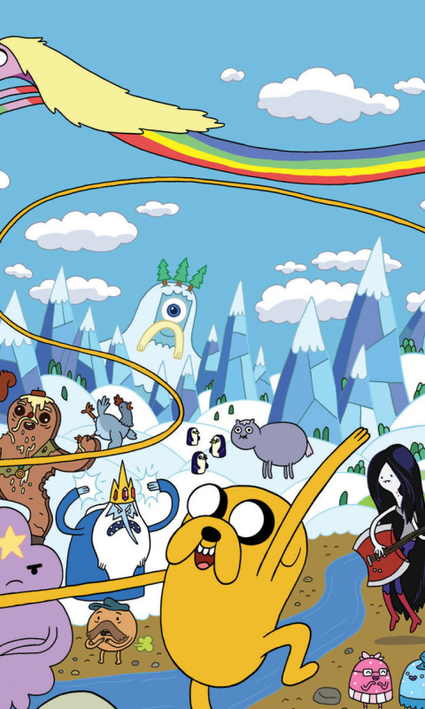 Das Adventure time Wallpaper 480x800