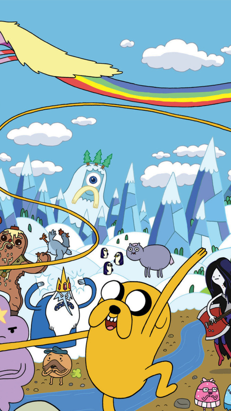 Das Adventure time Wallpaper 750x1334