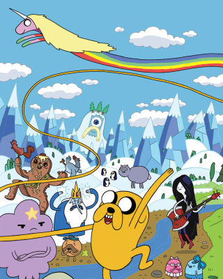 Adventure time - Obrázkek zdarma pro Nokia X2