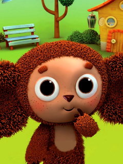 Fondo de pantalla Russian cartoon Cheburashka 240x320