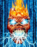 Fondo de pantalla Iron Maiden 128x160