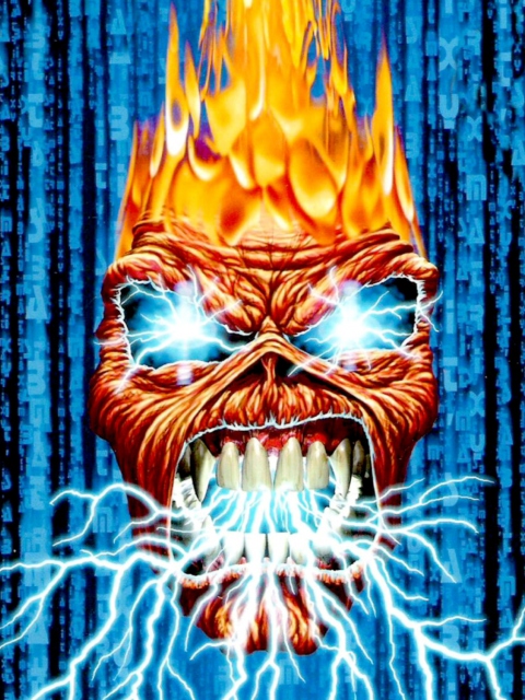 Fondo de pantalla Iron Maiden 480x640