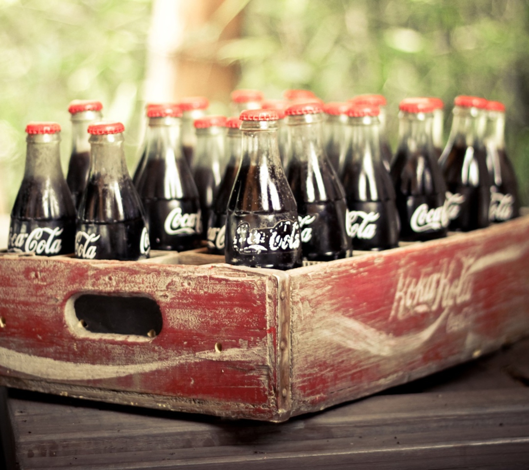 Обои Vintage Coca-Cola Bottles 1080x960