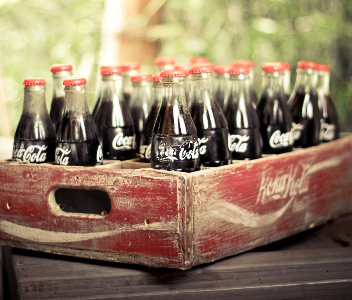 Fondo de pantalla Vintage Coca-Cola Bottles 1200x1024